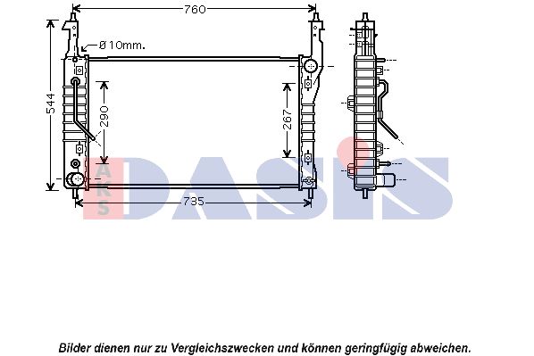 AKS DASIS Radiaator,mootorijahutus 150079N